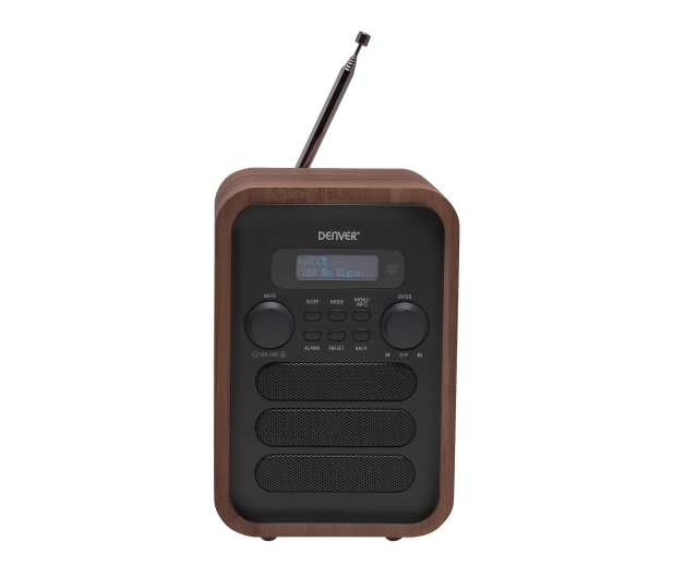 Denver Radio retro DAB+/FM Denver DAB-48 drewno+szary front - 1535079 - zdjęcie 2